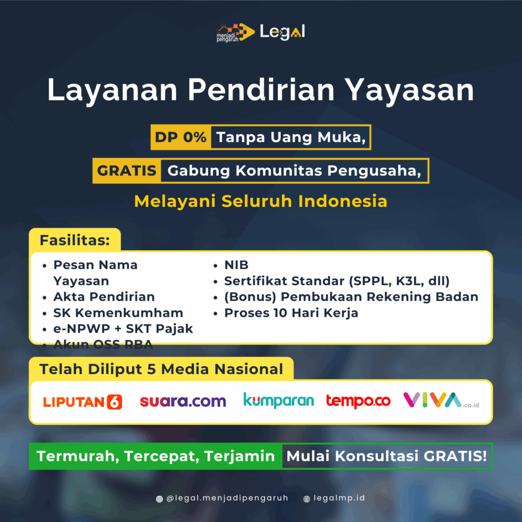 struktur organisasi yayasan