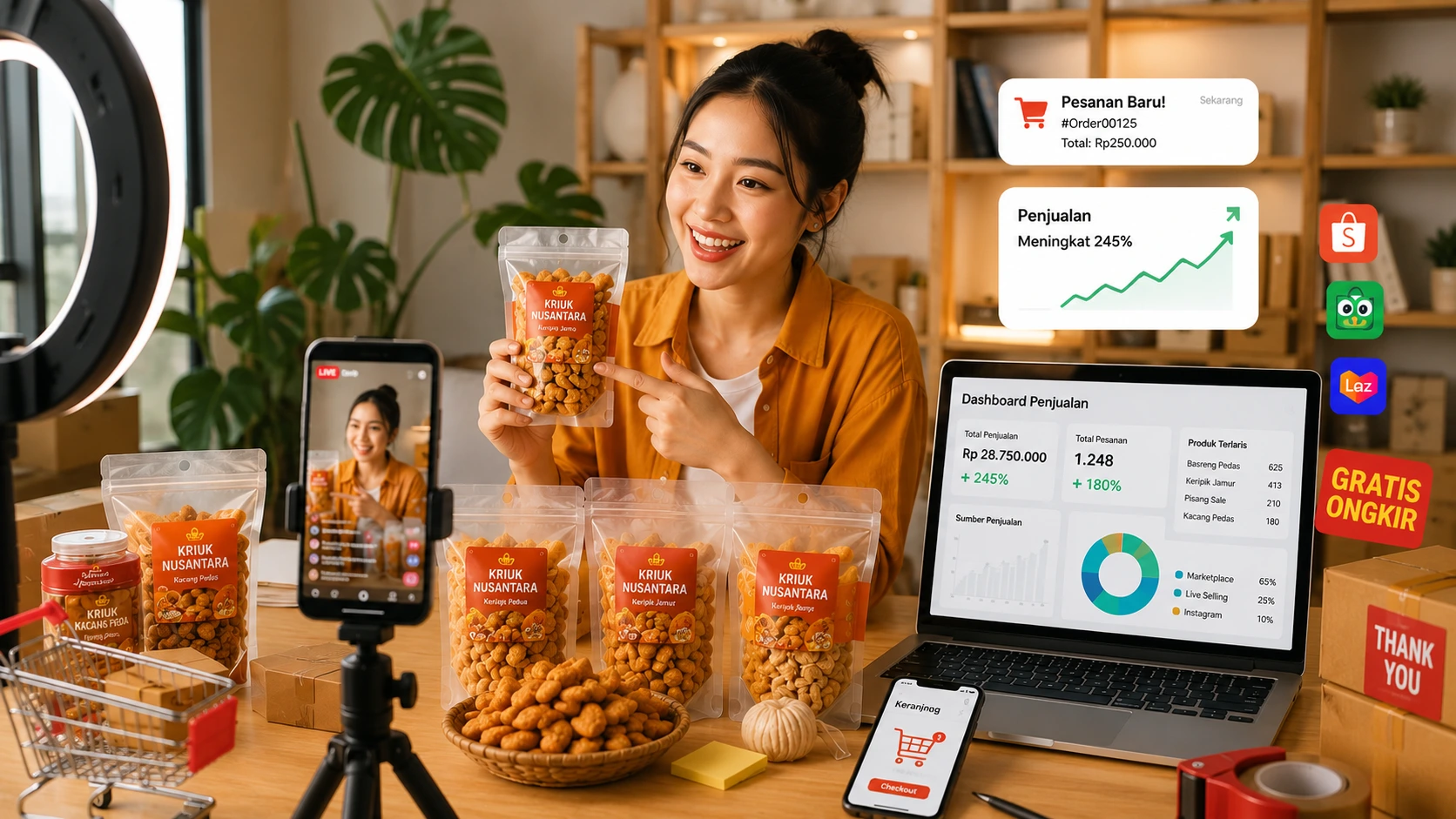 10 Cara Marketing Usaha Makanan Ringan Agar Cepat Laku